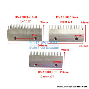 DSA2001616-A DSA2001616-BDSA2001617 Comb Use for Sigma Escalator