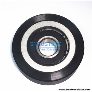 Step Chain Roller with AL Hub OD80mm W22mm Bearing 6204 2RS Use for LG-Sigma Escalator  